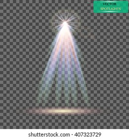 Vector spotlight. Light effect