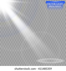Vector spotlight. Light effect