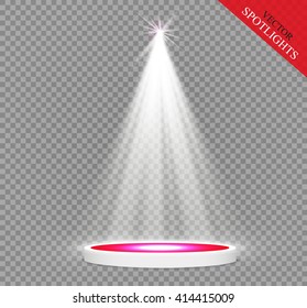 Vector spotlight. Light effect