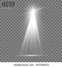 Vector spotlight. Light effect