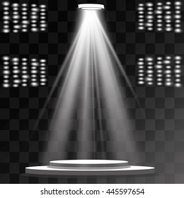 Vector spotlight. Light effect.