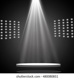 Vector spotlight. Light effect