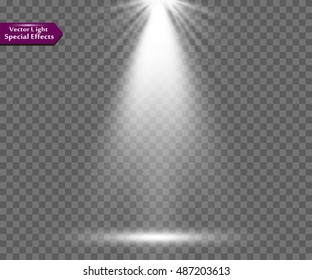 Vector spotlight. Light effect