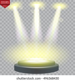 Vector spotlight. Light effect