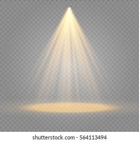 Vector spotlight. Light effect.