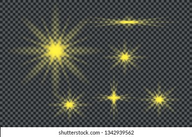 Vector spotlight. Light effect.Glow isolated white transparent light effect. Abstract special effect element design. 