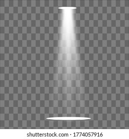 El foco del vector. Efecto luminoso.Efecto luminoso transparente blanco brillante. Resumen de diseño de elementos de efecto especial.