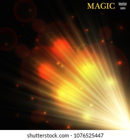 Vector spotlight. Light effect.Vector illustration