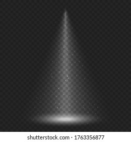 Vector Spotlight on dark stage background