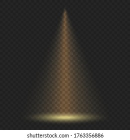 Vector Spotlight on dark stage background
