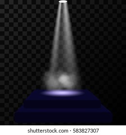 Vector spotlight. Scene. Light effects