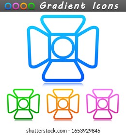 Diseño de icono de símbolo de foco de vector
