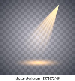 Vector Spotlights. Scene illumination collection, transparent effects. Light Effects.