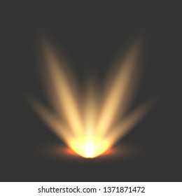 Vector Spotlights. Scene illumination collection, transparent effects. Light Effects.