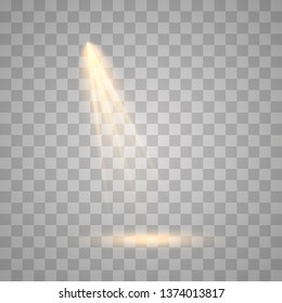 Vector Spotlights. Scene illumination collection, transparent effects. Light Effects.