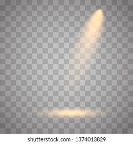 Vector Spotlights. Scene illumination collection, transparent effects. Light Effects.