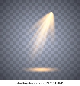 Vector Spotlights. Scene illumination collection, transparent effects. Light Effects.