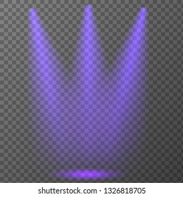 Vector Spotlights. Scene. Light Effects. Vector illustration EPS10