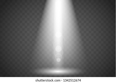 Vector Spotlights. Scene. Light Effects. Vector illustration EPS10..