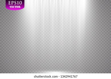 Vector Spotlights. Scene. Light Effects.