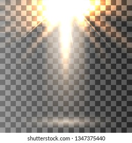 Vector Spotlights. Scene. Light Effects.