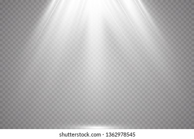 Vector Spotlights. Scene. Light Effects.