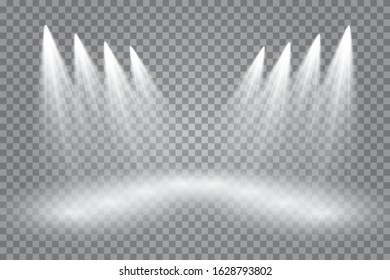 Vector Spotlights. Scene. Light Effects