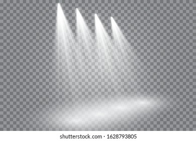 Vector Spotlights. Scene. Light Effects