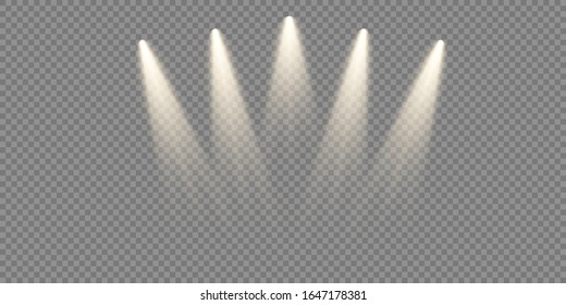 Vector Spotlights. Scene. Light Effects