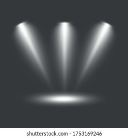 Vector Spotlights. Scene. Light Effects.
