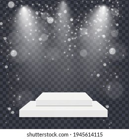 Vector Spotlights. Scene. Light Effects.