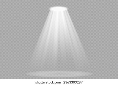 Vector Spotlights. Scene. Light Effects.