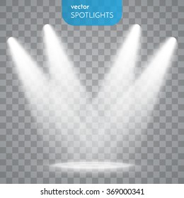 Vector Spotlights. Scene. Light Effects