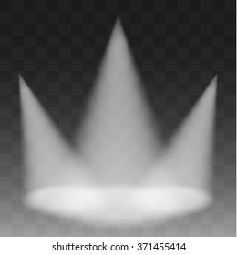 Vector Spotlights. Scene. Light Effects.