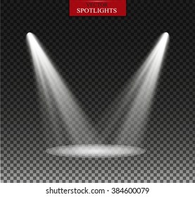 Vector Spotlights. Scene. Light Effects