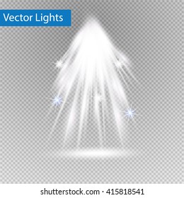 Vector Spotlights. Scene. Light Effects.