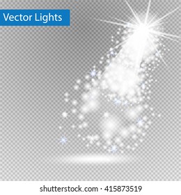Vector Spotlights. Scene. Light Effects.