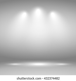 Vector Spotlights. Scene. Light Effects Vector illustration