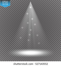 Vector Spotlights. Scene. Light Effects.
