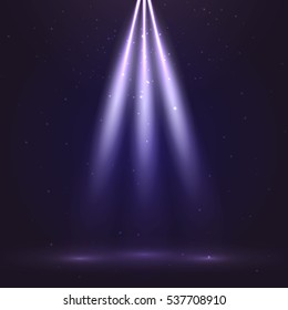 Vector Spotlights. Scene. Light Effects