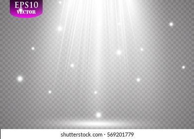 Vector Spotlights. Scene. Light Effects.