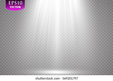 Vector Spotlights. Scene. Light Effects.