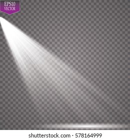 Vector Spotlights. Scene. Light Effects
