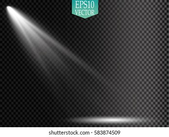 Vector Spotlights. Scene. Light Effects.
