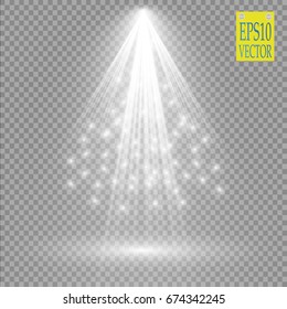 Vector Spotlights. Scene. Light Effects.