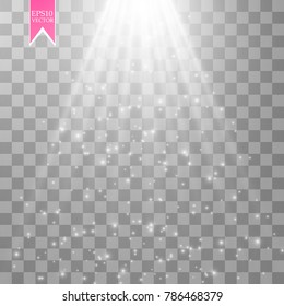 Vector Spotlights. Scene. Light Effects Magic concept