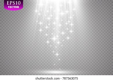 Vector Spotlights. Scene. Light Effects.
