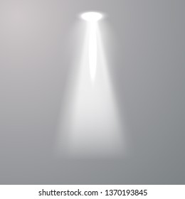 Vector Spotlights. Scene white illumination collection, transparent effects. Bright lighting with spotlights. Vector illustration EPS 10.