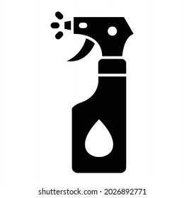 Vector Sprayer Glyph Icon Design
