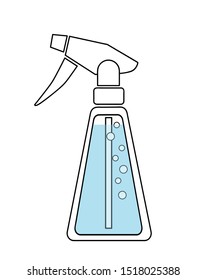 Vector sprayer icon. Water sprayer concept logotype template design. Business logo icon shape. Water sprayer simple logo illustration